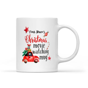 Personalized Christmas Mug, Christmas Movie Watching Mug , Personalized Family Christmas Mugs, Holiday Mugs, Xmas Mugs NQSD6