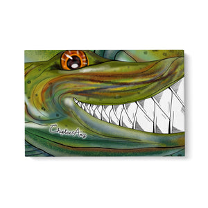 Funny Musky fishing art Matte Canvas ChipteeAmz's art Muskellunge wall art AT035