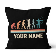 Load image into Gallery viewer, Personalized Funny Archers Evolution Archery Retro Vintage Throw Pillows TDM0778