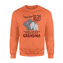 Load image into Gallery viewer, Love grandma, grandmother &#39;s shirt, gift  for grandma NQS779 D03 - Standard Crew Neck Sweatshirt