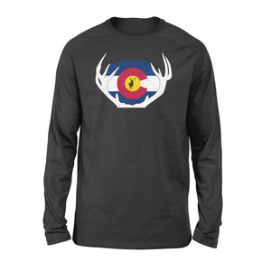 Colorado Flag Elk hunting Long sleeve shirt - FSD1250D03