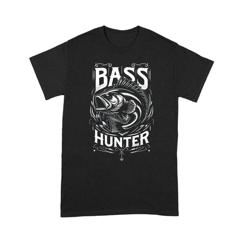 T-Shirt - - Bass hunter fishing shirt gift for fisherman A56