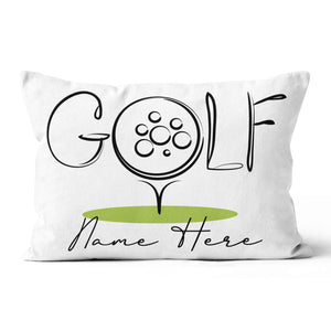 Golf Icon Custom Name Golf Pillow Personalized Cool Golfing Gifts LDT1208