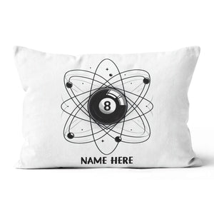 8 Ball Pool Funny Pillows Custom Adjustable Pillow For Billiard Lovers TDM0850