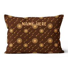 Load image into Gallery viewer, Personalized Archery Arrows Pattern Pillow Best Custom Pillow For Archer TDM0870