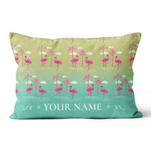 Load image into Gallery viewer, Gradient Tropical Flamingo Custom Golf Pillow Personalized Golfing Gifts LDT1106