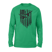 Load image into Gallery viewer, Duck Hunting American Flag Clothes, Shirt for Hunting NQS121 - Standard Long Sleeve