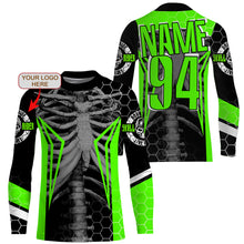 Load image into Gallery viewer, Custom logo motorcycle racing jersey UPF30+ cool bone motocross off-Road dirtbike riders racewear NMS1013