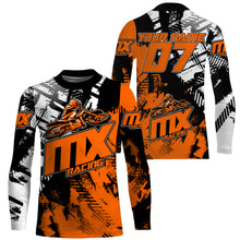 Load image into Gallery viewer, Orange MX Racing Custom Motocross Jersey UPF30+ Adult&amp;Kid Dirt Bike Off-Road MX Motorcycle Shirt| NMS852