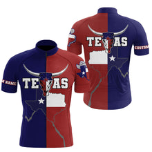 Load image into Gallery viewer, Texas Longhorn Men's cycling jersey bicycle gear with 3 pockets full zip UPF50+ MTB BMX clothes| SLC145