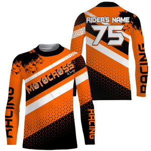 Motocross racing personalized jersey UFP30+ adult kid dirt bike off-road long sleeves shirt NMS1084