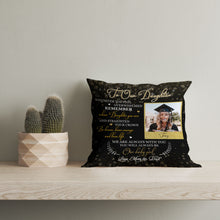 Load image into Gallery viewer, Personalized Graduation Pillow to Our Daughter, Custom High School College Grad Congrats All-over Print| NPL63