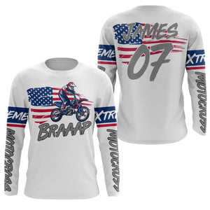 Kid&Adult custom Motocross jersey American Flag AntiUV Brap dirt bike Extreme MX racing motorcycle| NMS918