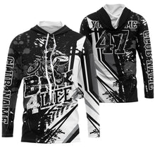 Load image into Gallery viewer, BMX 4 Life Black BMX jersey UPF30+ BMX bike shirt adult youth kid bicycle motocross cycling gear| SLC132