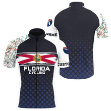 Load image into Gallery viewer, Florida Men &amp; Women cycling jersey with 3 pockets UPF50+ full zip bike shirt MTB BMX race gear| SLC161