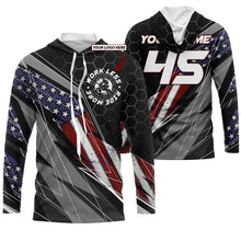 Load image into Gallery viewer, Custom logo Motocross racing jersey UPF30+ Patriotic Work Less Ride More dirtbike rider motorcycle NMS1011