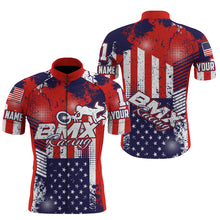 Load image into Gallery viewer, Custom BMX cycling jersey Cycle gear with 3 pockets Anti-UV full zipper American bike shirt| SLC73