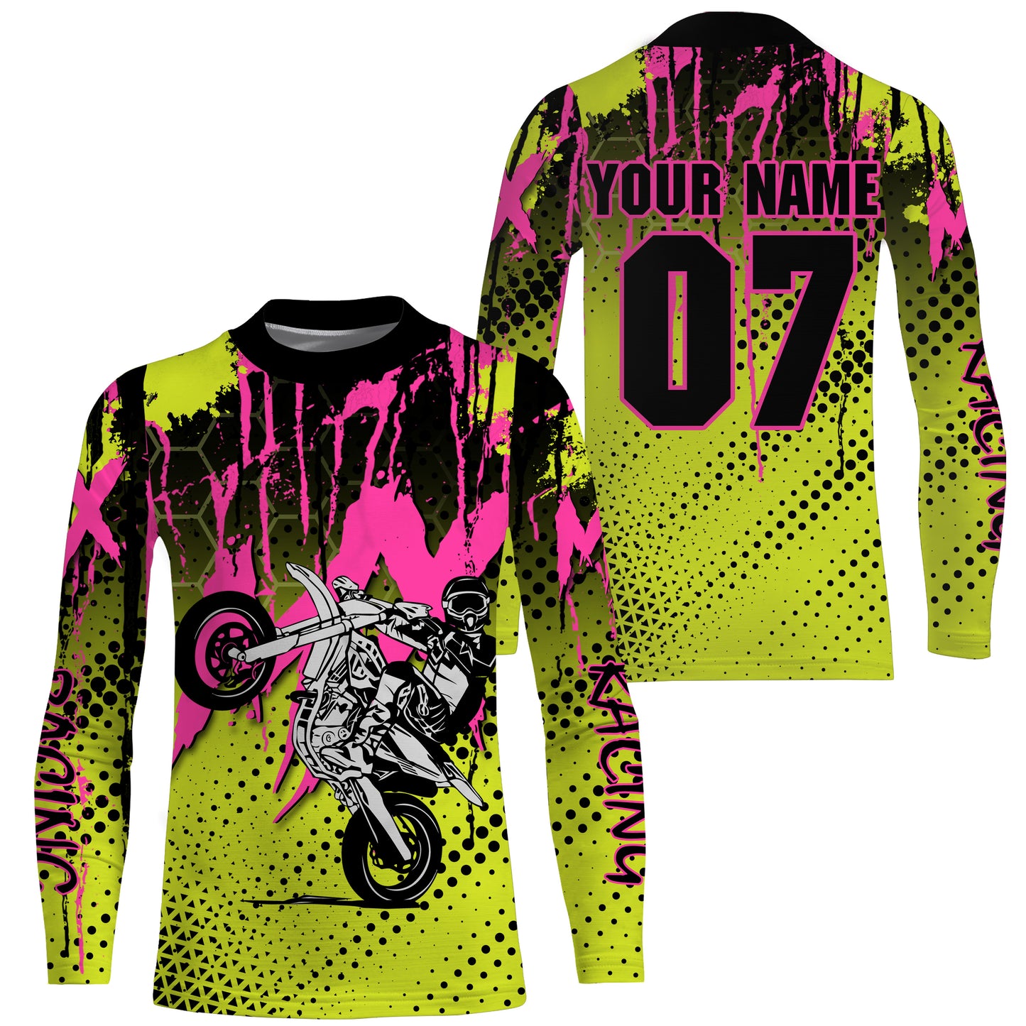 MX racing custom motocross jersey UPF30+ dirt bike off-road motorcycle mens womens youth racewear NMS963