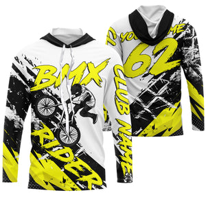 Yellow BMX jersey UPF30+ Off-road bike shirt Cycling gear Adult youth BMX bicycle motocross clothes| SLC85