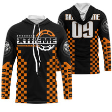 Load image into Gallery viewer, Orange Motocross jersey custom kid men women UPF30+ dirt bike riding extreme MX shirt motorcycle PDT94