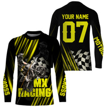 Load image into Gallery viewer, Cool Personalized Motocross Jersey UPF30+ Kid Adult MX Racing Dirt Bike Long Sleeves NMS1122