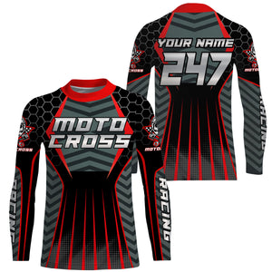 Personalized MX racing jersey for men women kid Motocross UV dirt bike shirt off-road racewear PDT92