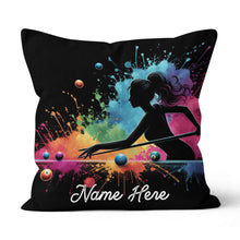 Load image into Gallery viewer, Colorful Women Billiard Player Custom Throw Pillow, Billiard Pillow Gift TDM0831