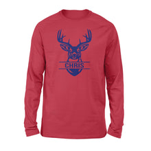 Load image into Gallery viewer, Deer hunting Deer Head custom name T-shirt, Hoodie, Long sleeve - FSD1209