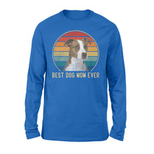 Load image into Gallery viewer, Custom photo best dog mom ever vintage personalized gift long sleeve