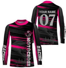 Load image into Gallery viewer, Personalized Motocross adult&amp;kid jersey UV protective MX for life racing dirt bike shirt motorcycle PDT348