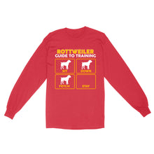 Load image into Gallery viewer, Rottweiler Standard Long Sleeve | Funny Guide to Training dog - FSD2405D08