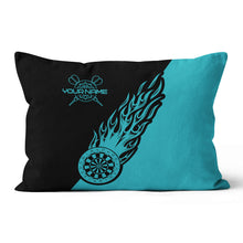 Load image into Gallery viewer, Turquoise Darts Flame Custom Throw Pillow Personalized Cool Darts Gifts LDT1098