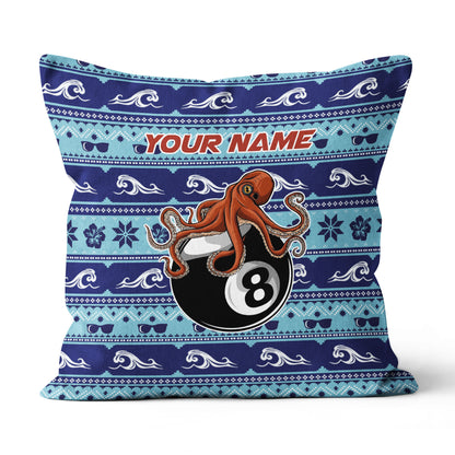Personalized Pillows Funny Ball 8 Wave Pattern, Billiard Throw Pillows TDM0783