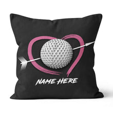 Load image into Gallery viewer, Custom Valentines Day Golf Gifts For Golfer Personalized Golf Pillow LDT1193