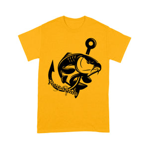 Carp fishing tattoos Customize name T-shirt, personalized fishing gifts for fisherman - NQS1208