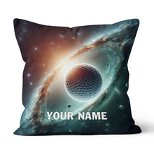 Load image into Gallery viewer, Golf Balls In Space Custom Golf Throw Pillow Personalized Golfing Gifts LDT1156