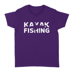 Kayak fishing women T-shirt kayak Angler Bass Fishing gift - FSD1177