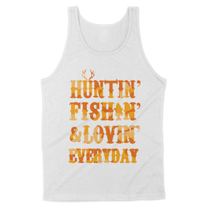 Hunting Fishing Loving Everyday Tank top Orange Camo - SPH95