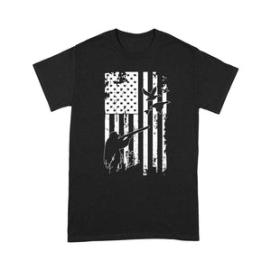 White American flag duck hunting legend hunter NQSD248 - Standard T-shirt