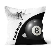 Load image into Gallery viewer, Personalized 8 Ball Billiards Pillow Custom Pillow Gift For Pool Players VHM0862