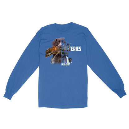 My dog gets my groceries what does your dog do? dog hunting Long sleeve FSD4061D06