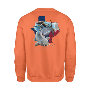 Catfish season Texas catfish fishing - Standard Fleece Sweatshirt