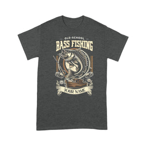 T-Shirt - Old school bass fishing personalized fishing shirt A58