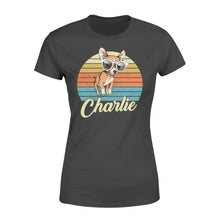 Load image into Gallery viewer, Custom name awesome Chihuahua 1970s vintage retro personalized gift - Standard Women&#39;s T-shirt