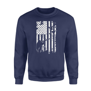 White American flag duck hunting legend hunter NQSD248 - Standard Crew Neck Sweatshirt