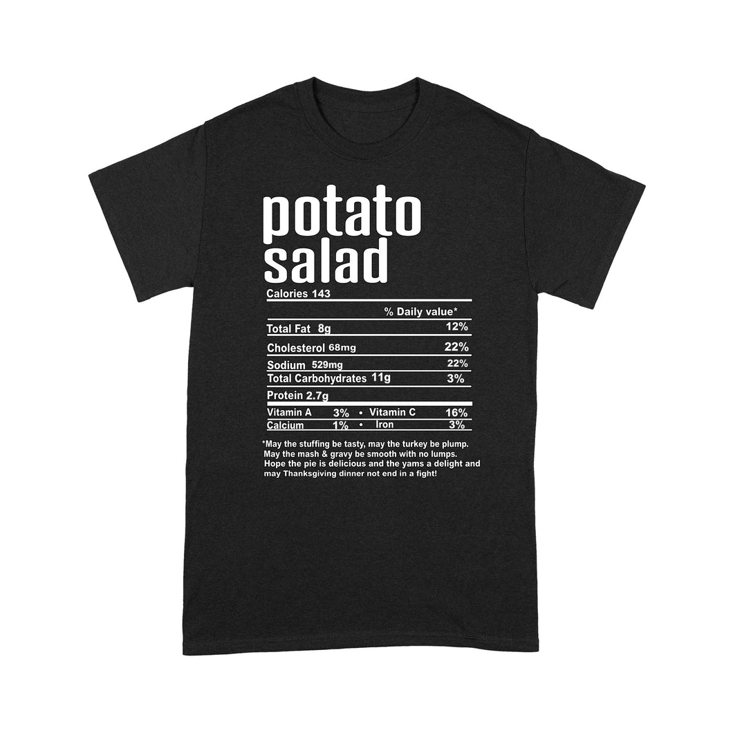 Potato salad nutritional facts happy thanksgiving funny shirts - Standard T-shirt