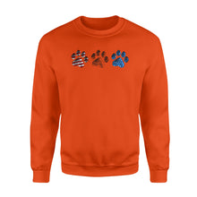 Load image into Gallery viewer, Red White Blue American Flag Dog paws Sweatshirt design gift ideas for Dog lovers  - SPH85