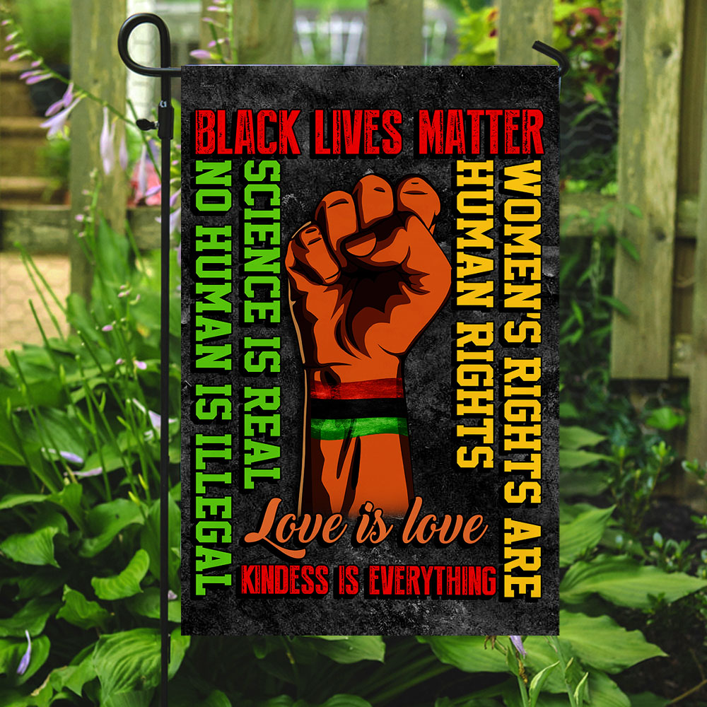 Black Lives Matter Kindness Is Everything Flag