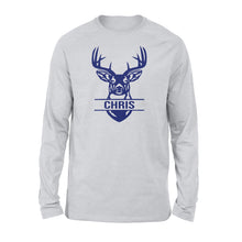 Load image into Gallery viewer, Deer hunting Deer Head custom name T-shirt, Hoodie, Long sleeve - FSD1209