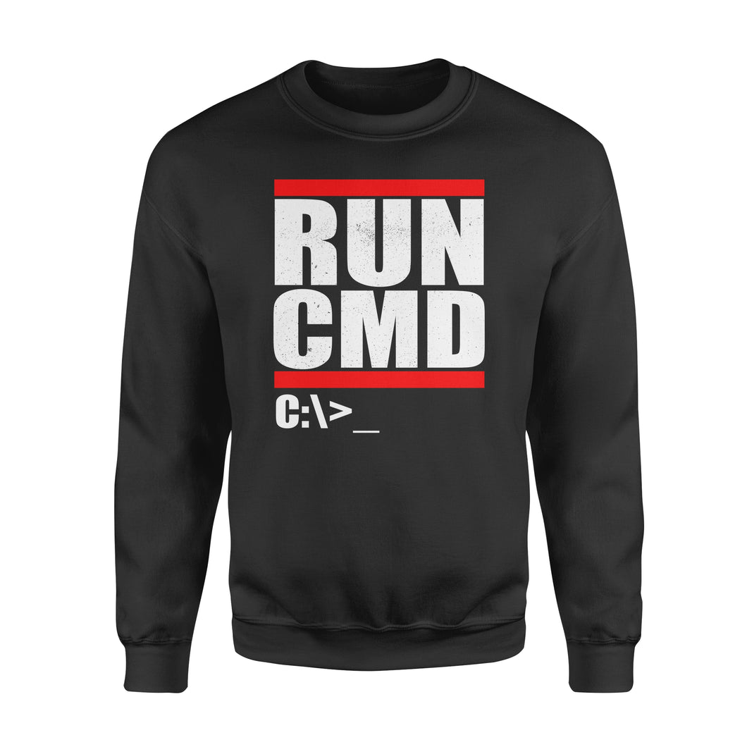 Run CMD  Computer Nerd - Standard Crew Neck Sweatshirt